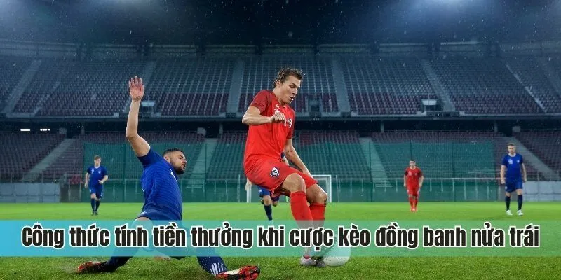 Công thức tính tiền thưởng khi cược kèo đồng banh nửa trái
